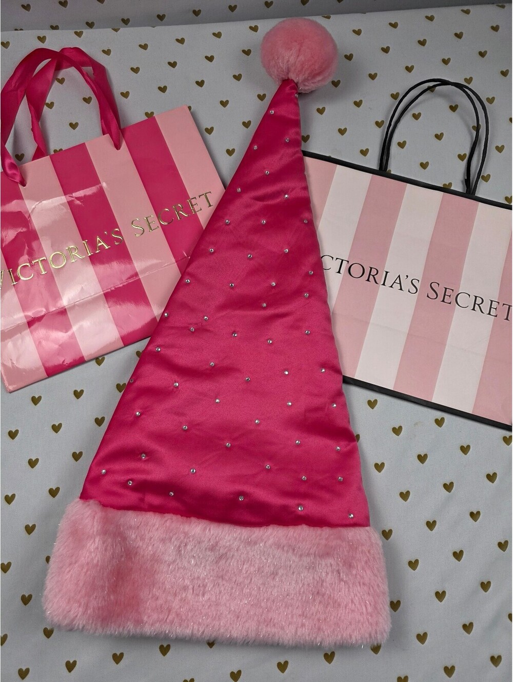 Vintage 2007 Victoria's Secret Sexy Little Things Santa Baby BLING Hat